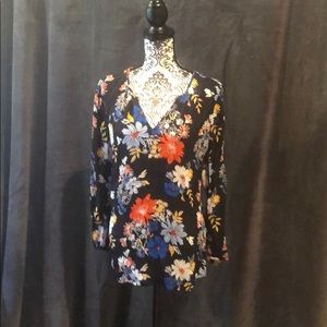 Flower print blouse
